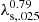 $ \lambda_{\mathrm{s,.025}}^{0.79} $