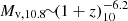 $ {M_{\text{v},10.8}}{\!\sim\!}(1+z)_{10}^{-6.2} $