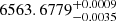 $ 6563.6779^{+0.0009}_{-0.0035} $