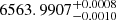 $ 6563.9907^{+0.0008}_{-0.0010} $