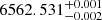 $ 6562.531^{+0.001}_{-0.002} $