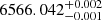 $ 6566.042^{+0.002}_{-0.001} $