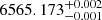 $ 6565.173^{+0.002}_{-0.001} $