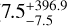 $\[7.5_{-7.5}^{+396.9}\]$
