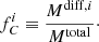 $$ \begin{aligned} f_{C}^i \equiv \frac{M^{\mathrm{diff}, i}}{M^\mathrm{total}}\cdot \end{aligned} $$