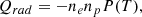 $$ \begin{aligned} Q_{rad} = - n_en_p P(T), \end{aligned} $$