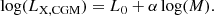 $$ \begin{aligned} \log (L_{\rm X,CGM}) = L_0+\alpha \log (M). \end{aligned} $$