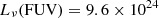 $ L_\nu(\rm FUV) = 9.6\times10^{24} $