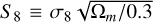 $\[S_{8} \equiv \sigma_{8} \sqrt{\Omega_{m} / 0.3}\]$