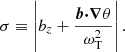 $$ \begin{aligned}&\sigma \equiv \left|b_z + \frac{ \boldsymbol{b} {\boldsymbol{\cdot }} {\boldsymbol{\nabla }} \theta }{\omega _{\mathrm{T}}^2} \right|. \end{aligned} $$