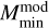 $M_{\min }^{\bmod }$