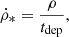 $$ \begin{aligned} \dot{\rho }_* = \frac{\rho }{t_\mathrm{dep} }, \end{aligned} $$