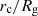 $ r_\mathrm{c}/R_{\mathrm{g}} $