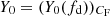 $ Y_0=(Y_0(f_\mathrm{d}))_{C_\mathrm{F}} $