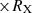 $ \times R_\mathrm{X} $