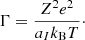 $$ \begin{aligned} \Gamma = \frac{Z^2 e^2}{a_I k_{\rm B} T}\cdot \end{aligned} $$