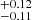 $ ^{+0.12}_{-0.11} $