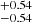 $ ^{+0.54}_{-0.54} $
