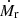 $ \dot{M}_{\mathrm{r}} $