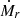 $ \dot{M}_r $