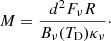 $$ \begin{aligned} M = \frac{d^2 F_{\nu }R}{B_{\nu }(T_{\rm D})\kappa _{\nu }}\cdot \end{aligned} $$