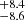 $ ^{+ 8.4}_{-8.6} $