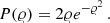 $$ \begin{aligned} P(\varrho ) = 2 \varrho e^{-\varrho ^2} \,. \end{aligned} $$