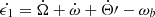 $ \dot{\epsilon_1}=\dot{\Omega}+\dot{\omega}+\dot{\Theta}\prime-\omega_b $