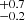 $ _{-0.2}^{+0.7} $