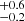 $ _{-0.2}^{+0.6} $