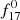$ f_{17}^{0} $