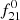 $ f_{21}^{0} $