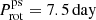 $ P_{\mathrm{rot}}^{\mathrm{ps}}=7.5\,\mathrm{day} $