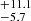 $ _{-5.7}^{+11.1} $