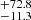 $ _{-11.3}^{+72.8} $