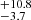 $ _{-3.7}^{+10.8} $