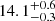 $ 14.1_{-0.3}^{+0.6} $
