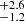 $ _{-1.2}^{+2.6} $
