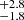 $ _{-1.8}^{+2.8} $
