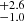 $ _{-1.0}^{+2.6} $