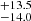 $ ^{+13.5}_{-14.0} $