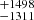 $ ^{+1498}_{-1311} $