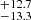 $ ^{+12.7}_{-13.3} $