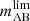 $ m_{\mathrm{AB}}^{\mathrm{lim}} $