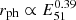 $ r_{\mathrm{ph}}\propto E_{51}^{0.39} $