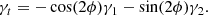 $$ \begin{aligned} \gamma _t = -\cos (2\phi )\gamma _1 -\sin (2\phi )\gamma _2. \end{aligned} $$