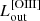 $ L^{\mathrm{[OIII]}}_{\mathrm{out}} $