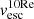 $ v^{\mathrm{10Re}}_{\mathrm{esc}} $