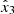 $ \hat{x}_3 $