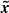 $ \boldsymbol{\tilde{x}} $